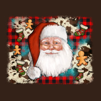 Cowhide Santa Cookie Socks Background Heavy Core Tee | Teevron