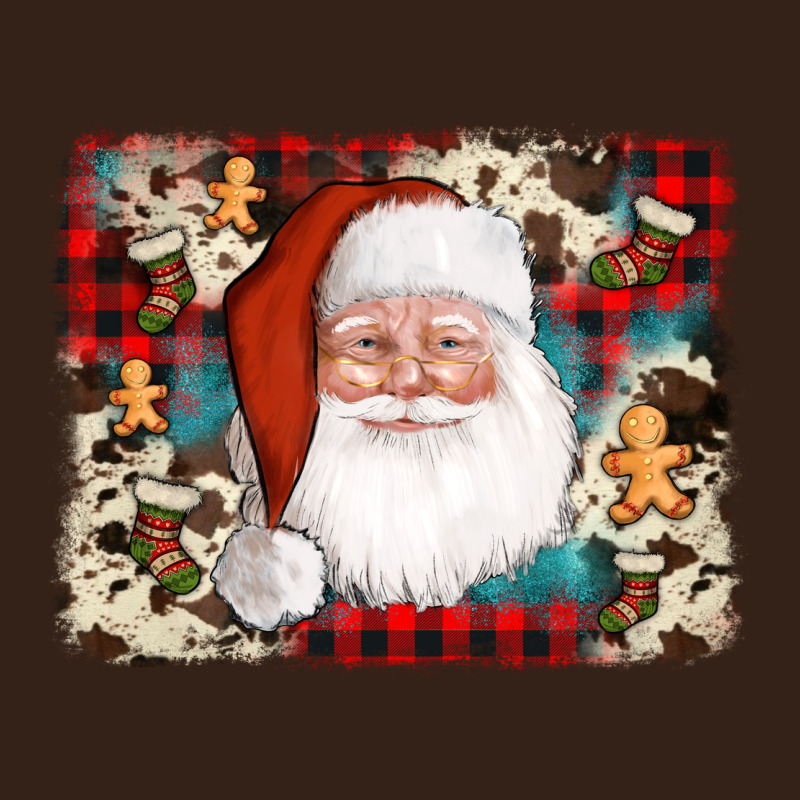 Cowhide Santa Cookie Socks Background Heavy Core Tee by AdoDesignShop | Teevron