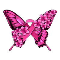 Pink Ribbon Breast Cancer Butterfly Premium Tee | Teevron