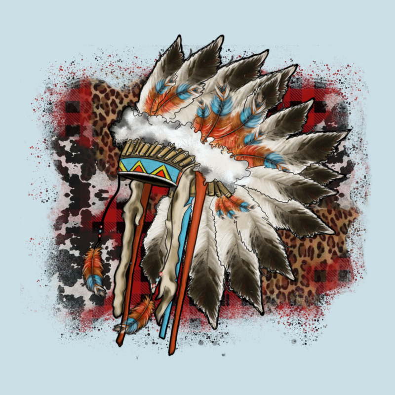 İndian Headress Cowhide Ladies Tee by AdoDesignShop | Teevron