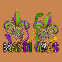 Mardi Gras Skeleton Hands  Fleur De Lis Heavyweight Hoodie | Teevron