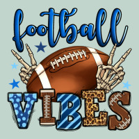 Football Vibes Blue And Grey Team Color Zipper Hoodie | Teevron