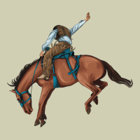 Bucking Bronco Cowboy Rodeo Heavy Core Tee | Teevron