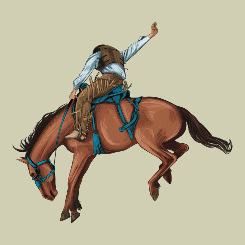 Bucking Bronco Cowboy Rodeo Heavy Core Tee by Artiststas | Teevron