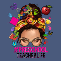 Preschool Teacher Life  Messy Bun Vintage Hoodie | Teevron
