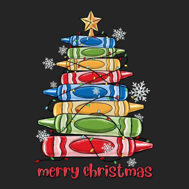Crayons Tree Christmas Vintage Tee by MaliasSmallBusiness | Teevron