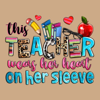This Teacher Wears Her Her On Her Sleeve Vintage Hoodie | Teevron