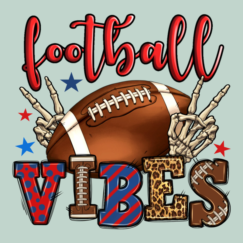 Football Vibes Red And Blue Zipper Hoodie by HowdyJamesFarm | Teevron