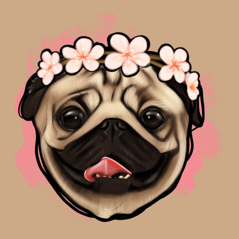 Pug Floral Vintage Hoodie by Jasminsmagicworld | Teevron