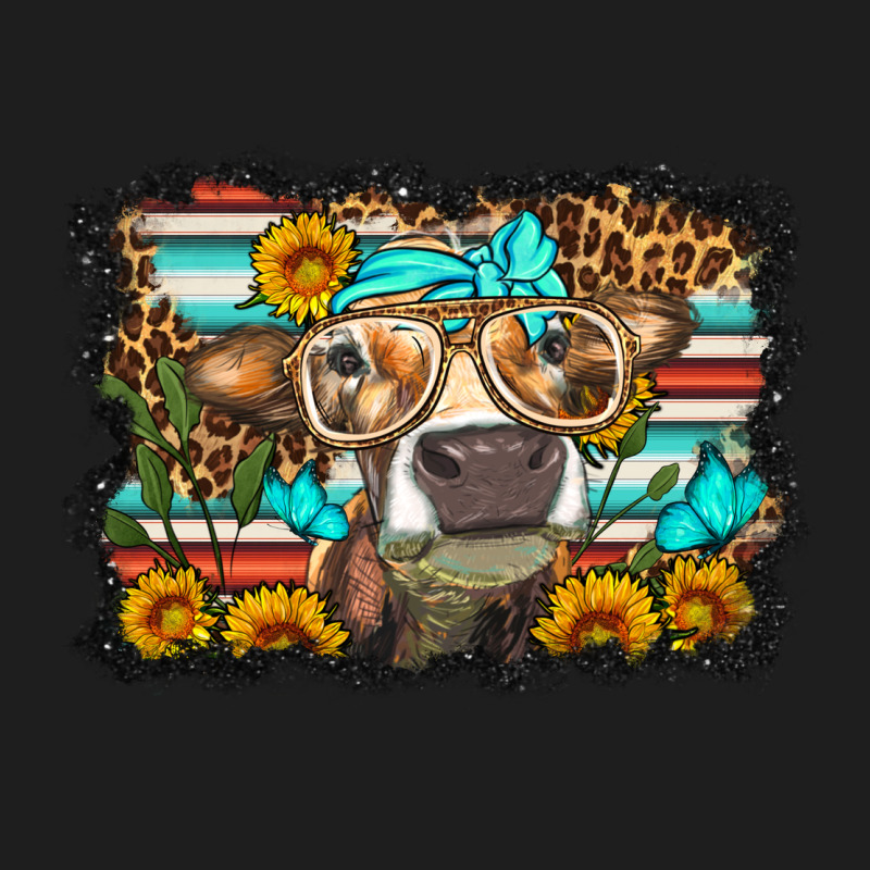 Sunflower Cow Olivia Heavyweight Hoodie by OliviaCreatesArt | Teevron