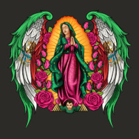 Mexican Flag Wings Our Lady Of Guadalupe Heavy Core Tee | Teevron