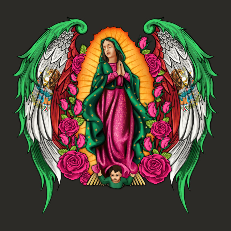 Mexican Flag Wings Our Lady Of Guadalupe Heavy Core Tee by Artiststas | Teevron