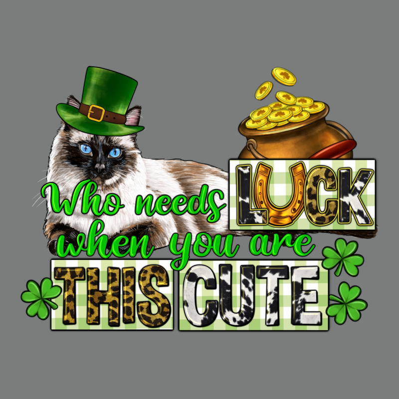 St. Patrick's Cat Who Needs Luck When You Are This Premium Hoodie by CowGirlArtShop | Teevron