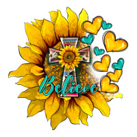 western sunflower  cross believe | Teevron