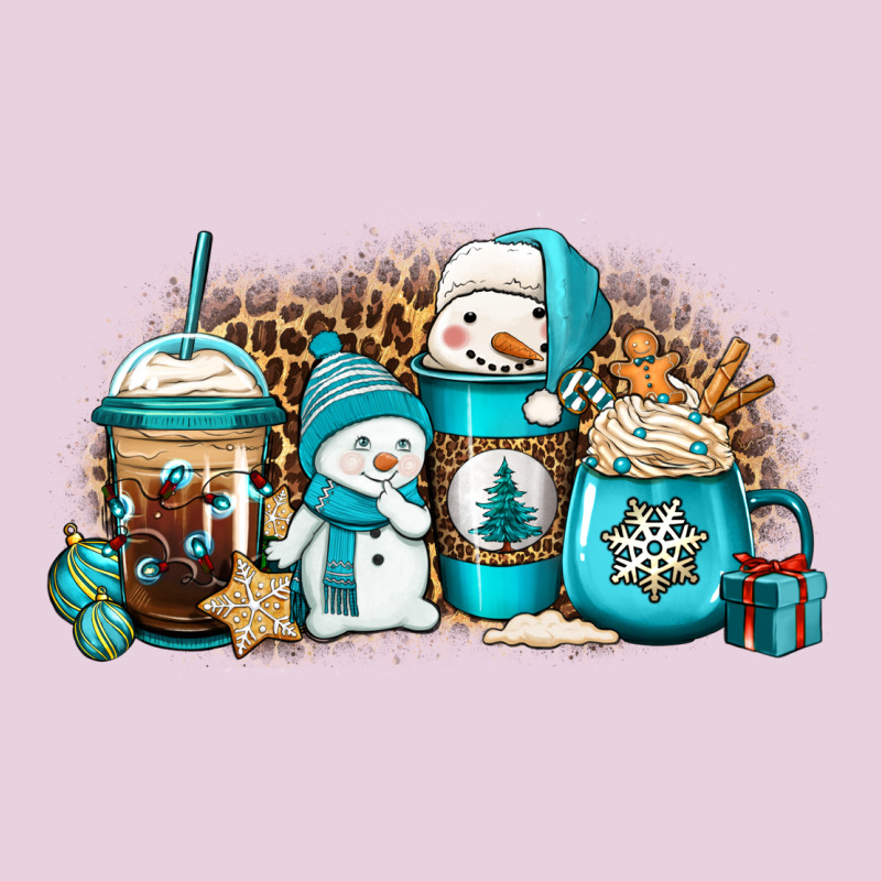 Winter Snowman Coffee Cups Ladies Tee by Jasminsmagicworld | Teevron