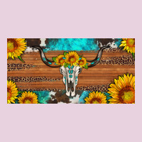 Longhorn Bull Skull License Plate Ladies Tee | Teevron