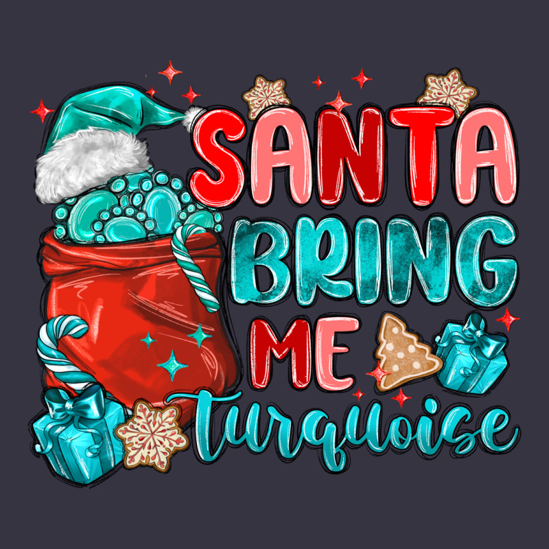 Santa Bring Me Turquoise Vintage Hoodie by MaliasSmallBusiness | Teevron