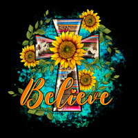 Western Belive Sunflowers Cross Premium Tee | Teevron