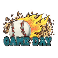 game day baseball leopard flames fireball | Teevron