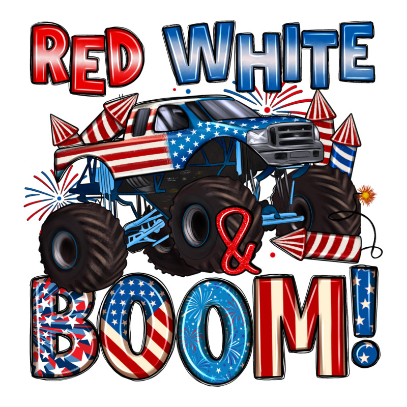 Red White And Boom 4th Of July Long Sleeve Tee by Artiststas | Teevron