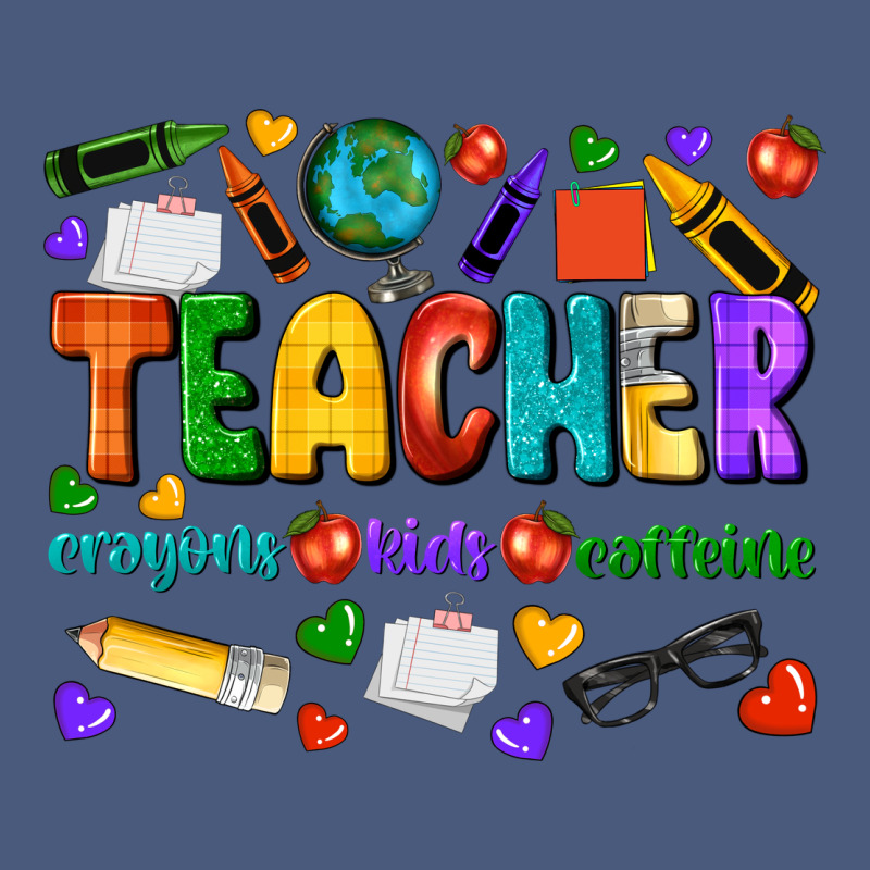 Teacher Crayons Kids Caffeine Vintage Hoodie by NancyCooperArtShop | Teevron