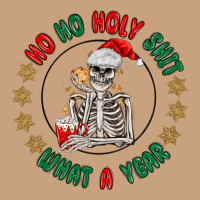 Ho Ho Holly Shit Skeleton Santa Vintage Tee | Teevron