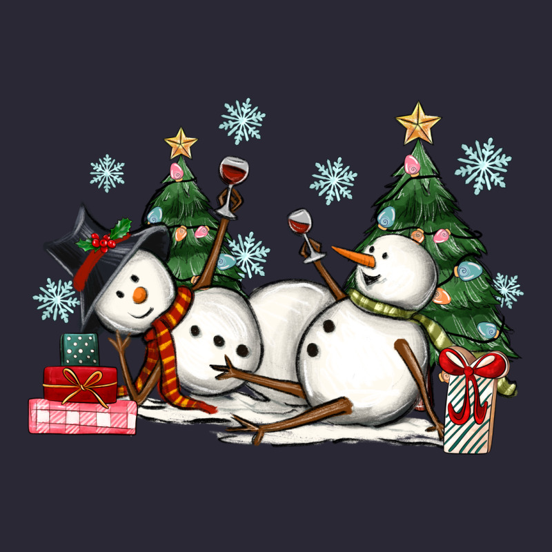 Christmas Snowmen With Wine Vintage Tee by MaliasSmallBusiness | Teevron