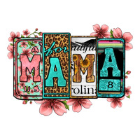 License Letters Floral Mama Premium Tee | Teevron