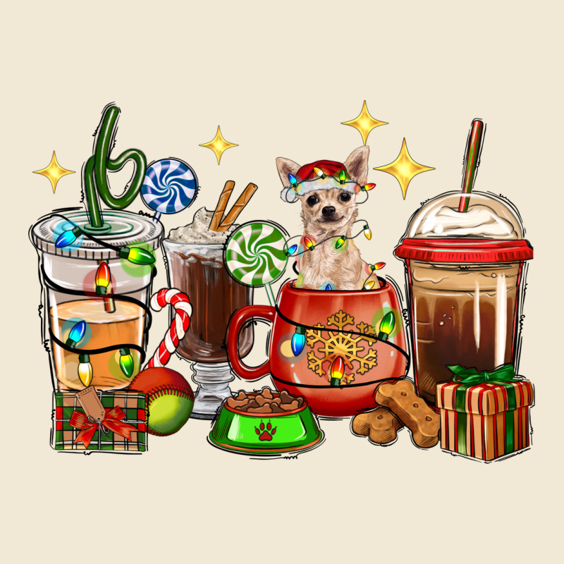 Christmas Coffee Cups With Chihuahua Ladies Tee by RanaPortraitStore | Teevron