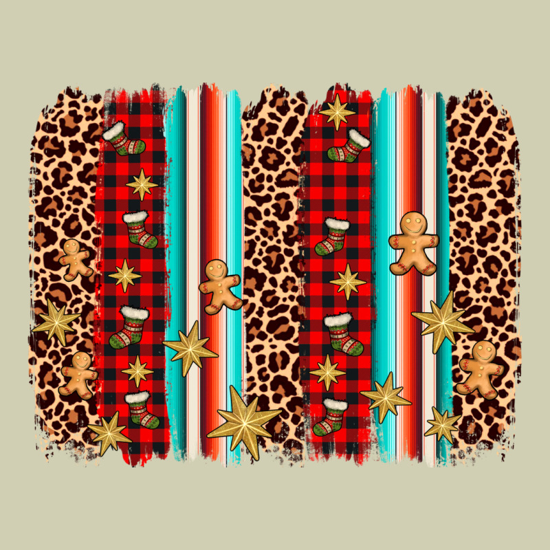 Christmas Socks Cookie Leopard Brushstroke Heavy Core Tee by AdoDesignShop | Teevron
