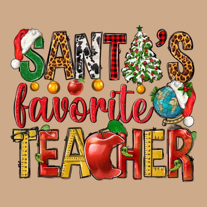 Santas Favorite Teacher Vintage Hoodie by NancyCooperArtShop | Teevron