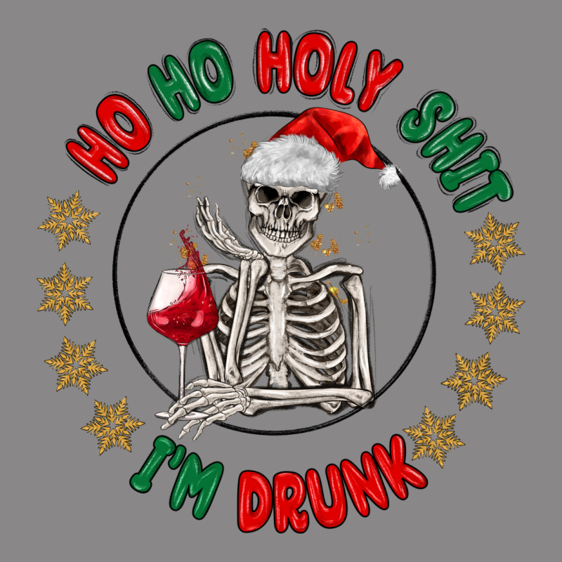 Ho Ho Holly Shit Skeleton Santa Vintage Tee by MaliasSmallBusiness | Teevron