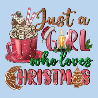 Pink Just A Girl Who Loves Christmas Classic Tee | Teevron