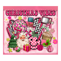 3d retro pink christmas vibes | Teevron