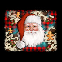 Cowhide Santa Cookie Socks Background Ladies Tee | Teevron