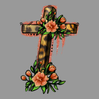 Flower Cross Vintage Hoodie | Teevron