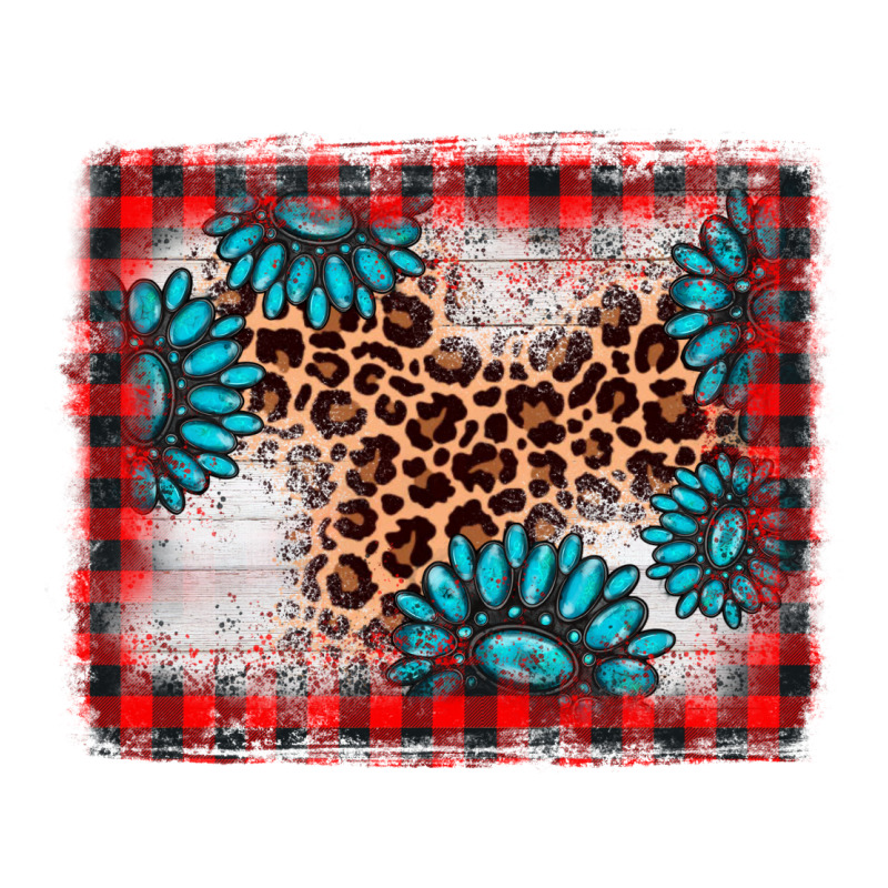 Christmas Gemstone Leopard Background Ladies Tee by AdoDesignShop | Teevron