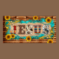 Jesus Western Patterns License Plate Template Premium Tee | Teevron