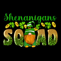 Shenanigans Squad Gnomes Shamrock Gold Leopard Glitter Heavy Core Tee | Teevron