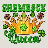 Shamrock Queen Crown Leopard Glitter Heavy Core Tee | Teevron