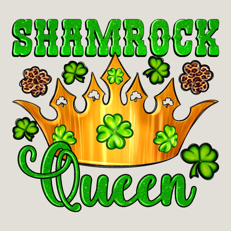 Shamrock Queen Crown Leopard Glitter Heavy Core Tee by Artiststas | Teevron
