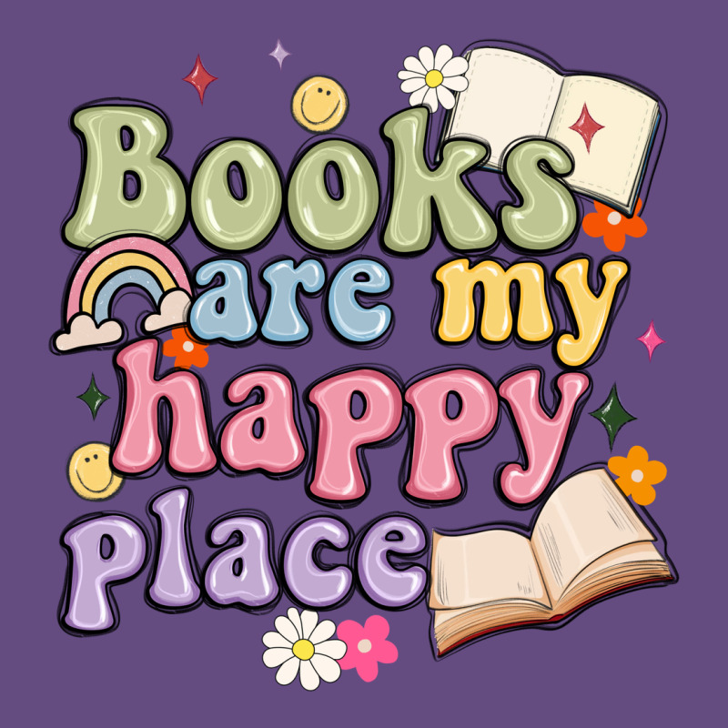 Books Are My Happy Place Vintage Hoodie by MaliasSmallBusiness | Teevron