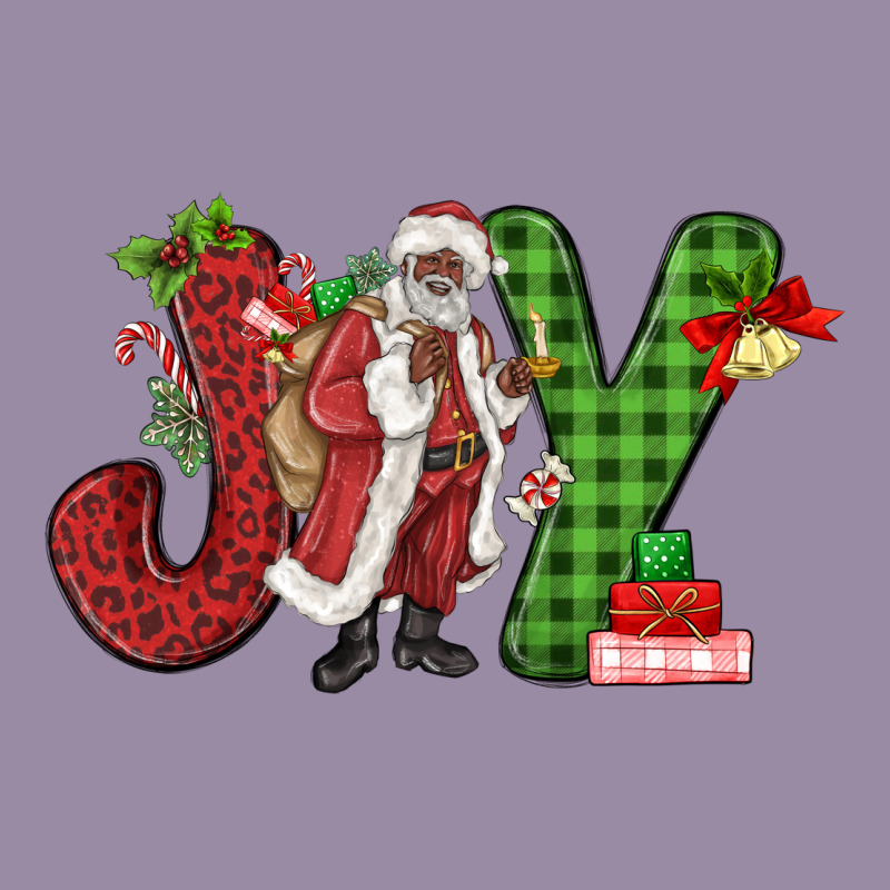 Joy Black Santa Classic Tee by MaliasSmallBusiness | Teevron