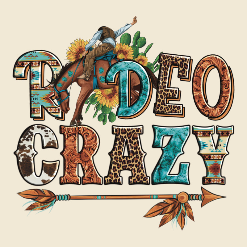 Rodeo Crazy Bucking Bronco Cowboy Ladies Tee by Artiststas | Teevron