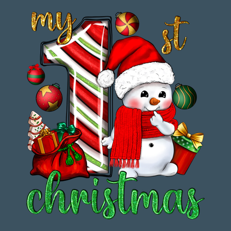 My 1st. Christmas With Cute Snowman Urban Heavy Tee by NancyCooperArtShop | Teevron