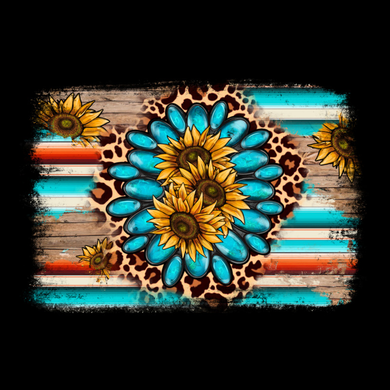Gemstone Sunflower Background Ladies Tee by AdoDesignShop | Teevron