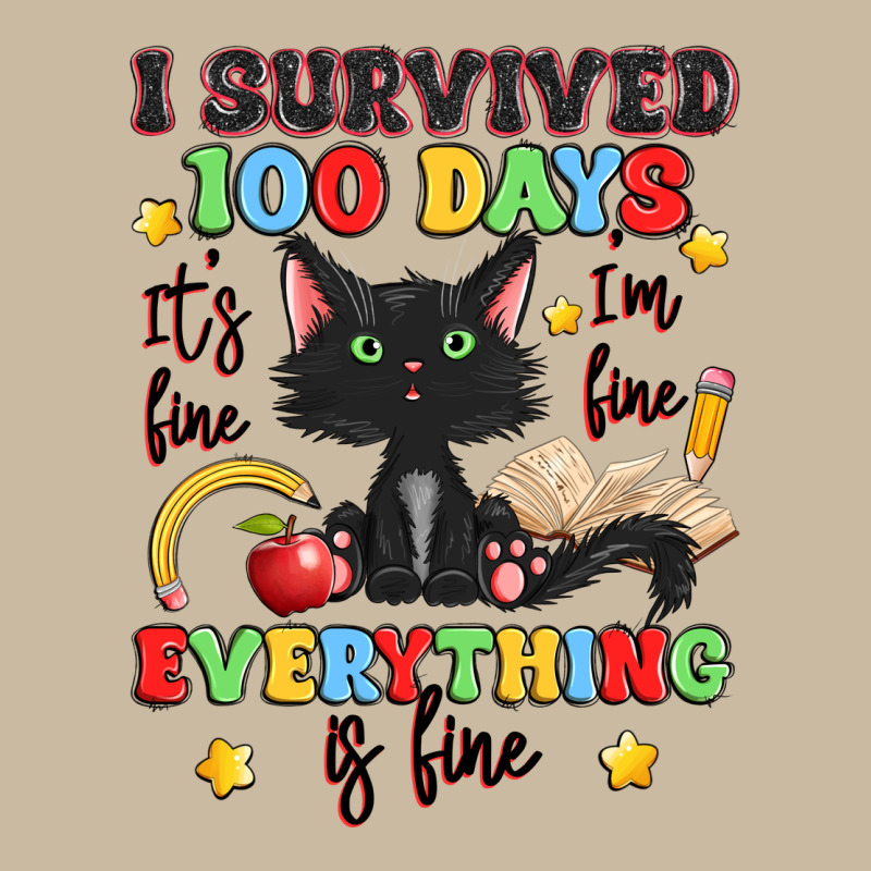 I Survived 100 Days It's Fine I'm Fine Long Sleeve Tee by Artiststas | Teevron