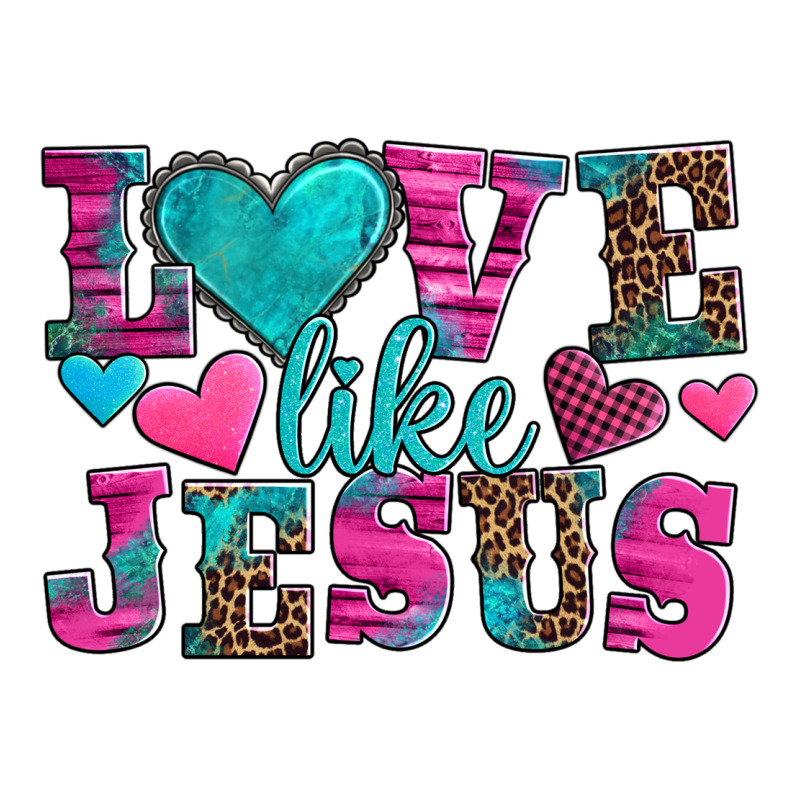 Love Like Jesus Valentine's Day Ladies Tee by AdoDesignShop | Teevron