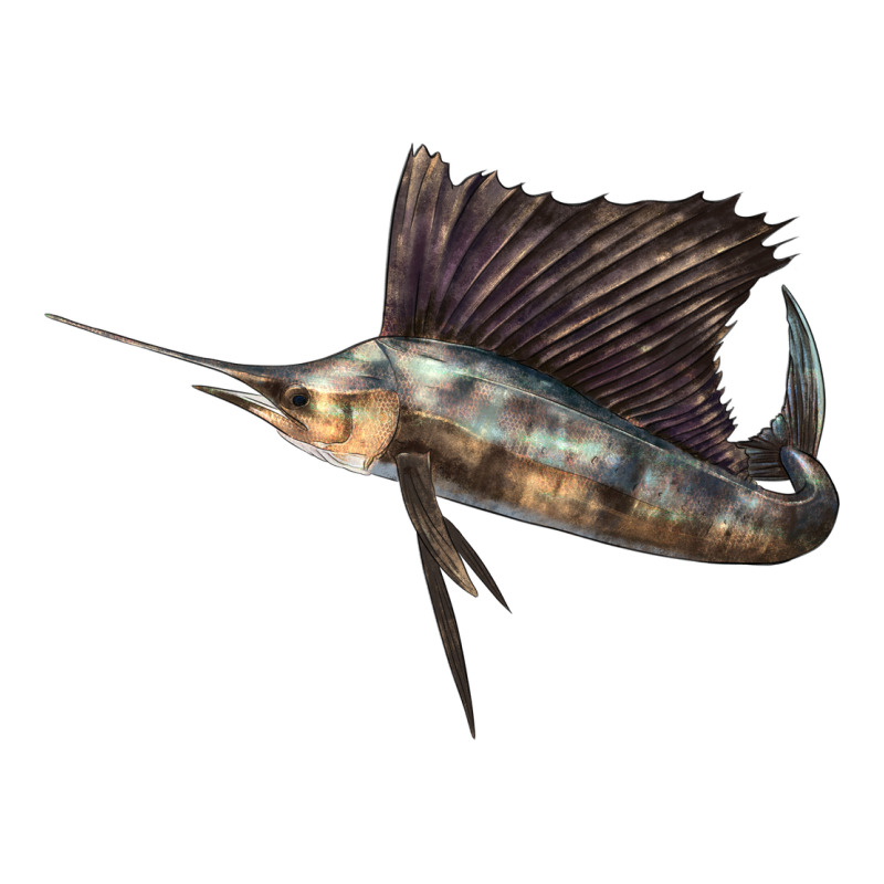Atlantic Sailfish Illustrations Premium Tee by LillyAllenDesigns | Teevron