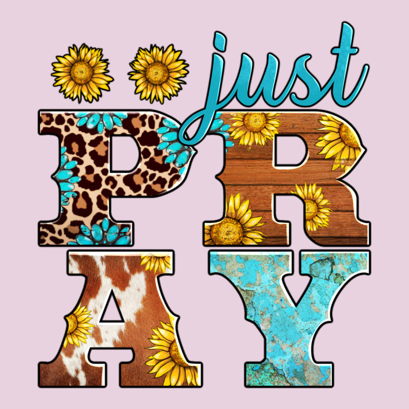 Just Pray Western Sunflowers Ladies Tee by AdoDesignShop | Teevron